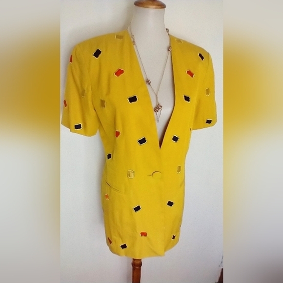 ANN TAYLOR GOLD RHINESTONE BAUBLE NECKLACE - Picture 4 of 10